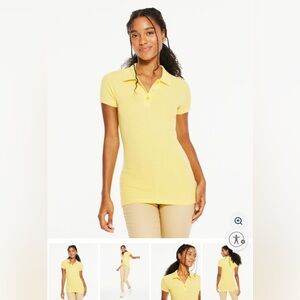 NWT Aeropostale polo shirt junior medium bright yellow